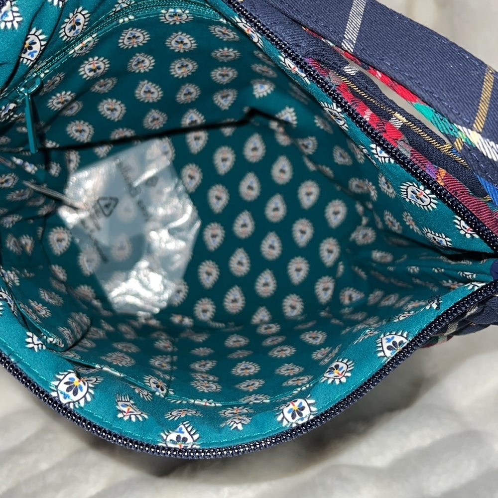 PRICE IS FIRM - Vera Bradley Plaid Scottish Terrier Bucket Crossbody Bag - Picture 5 of 7